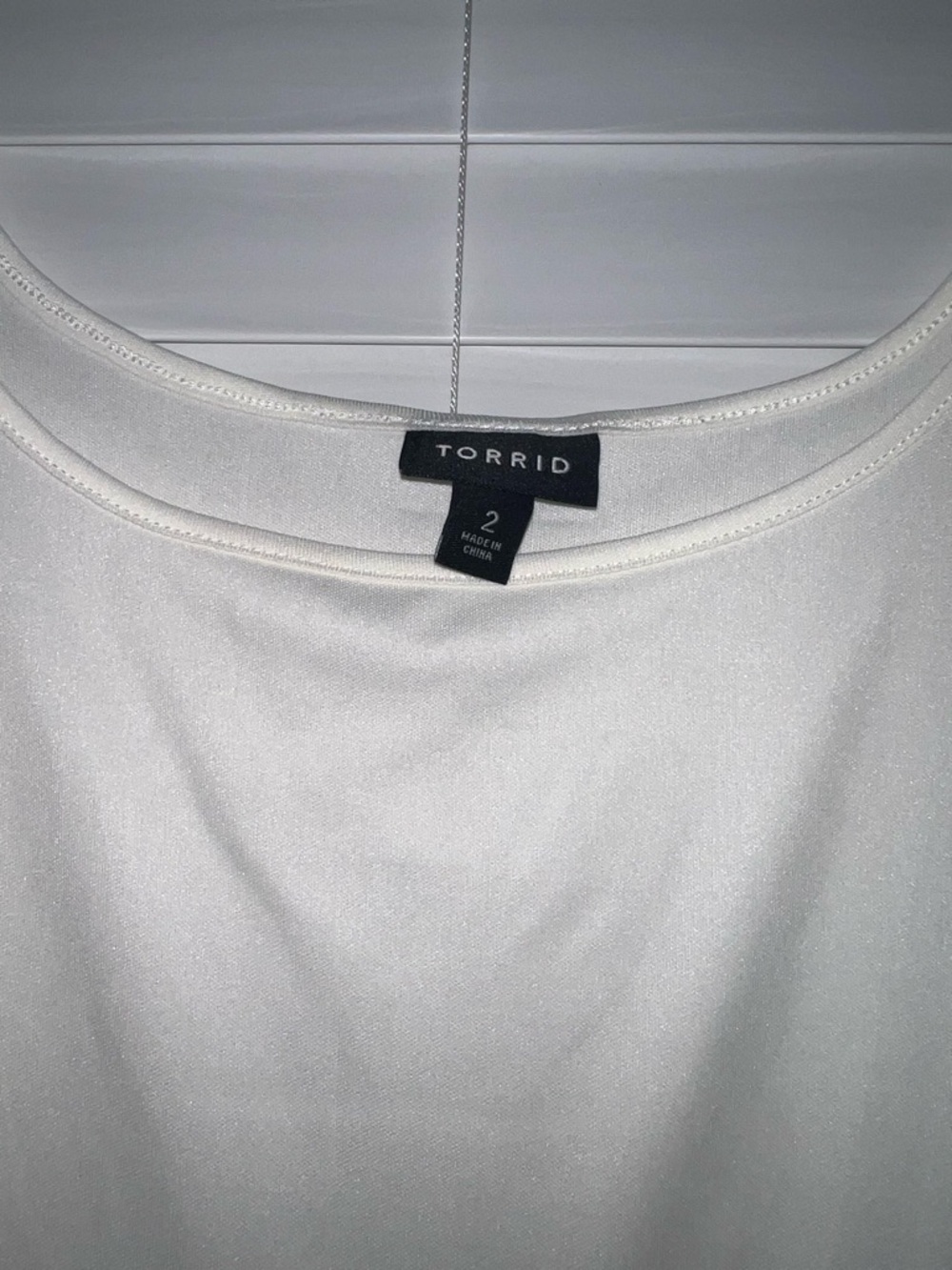Torrid White Sleeveless Slip Dress - Picture 3 of 5